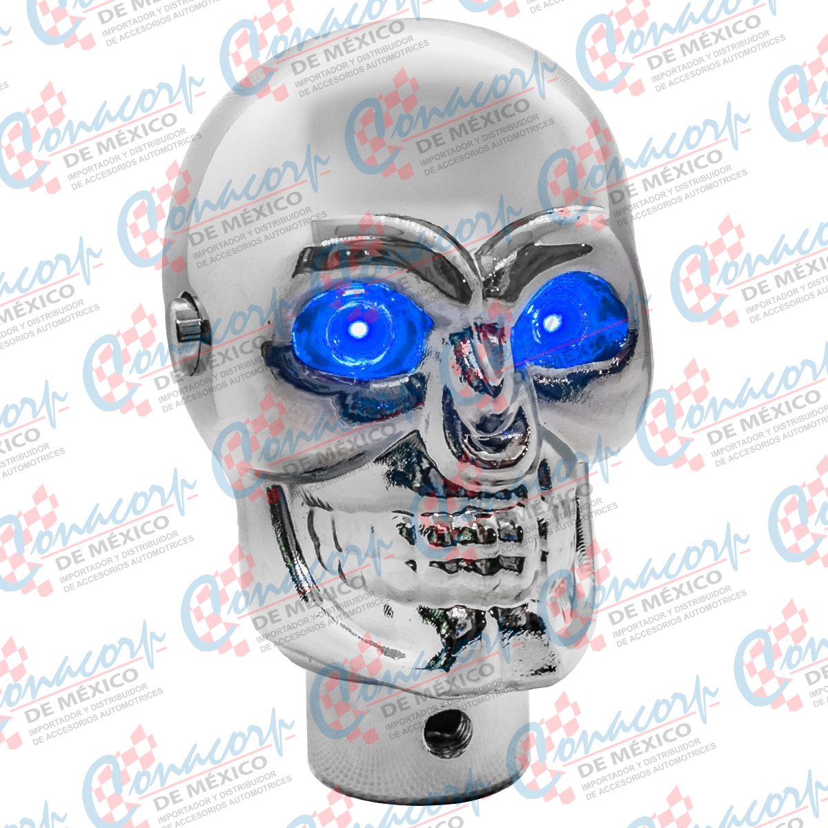 Perilla Tipo Calavera con Ojos LED